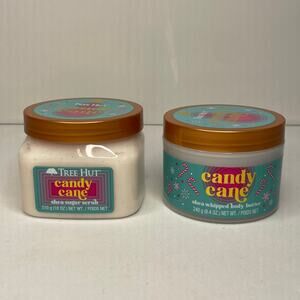 Tree Hut Set, Sugar Scrub and Body Butter, Candy Cane, New